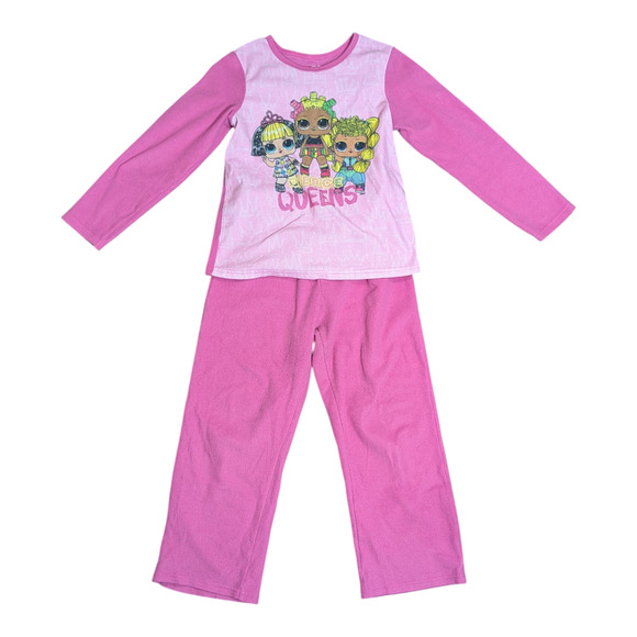 L.O.L. Girls Pajamas PJ'S Size 7/8 Pink Top And Bottoms - Picture 1 of 10